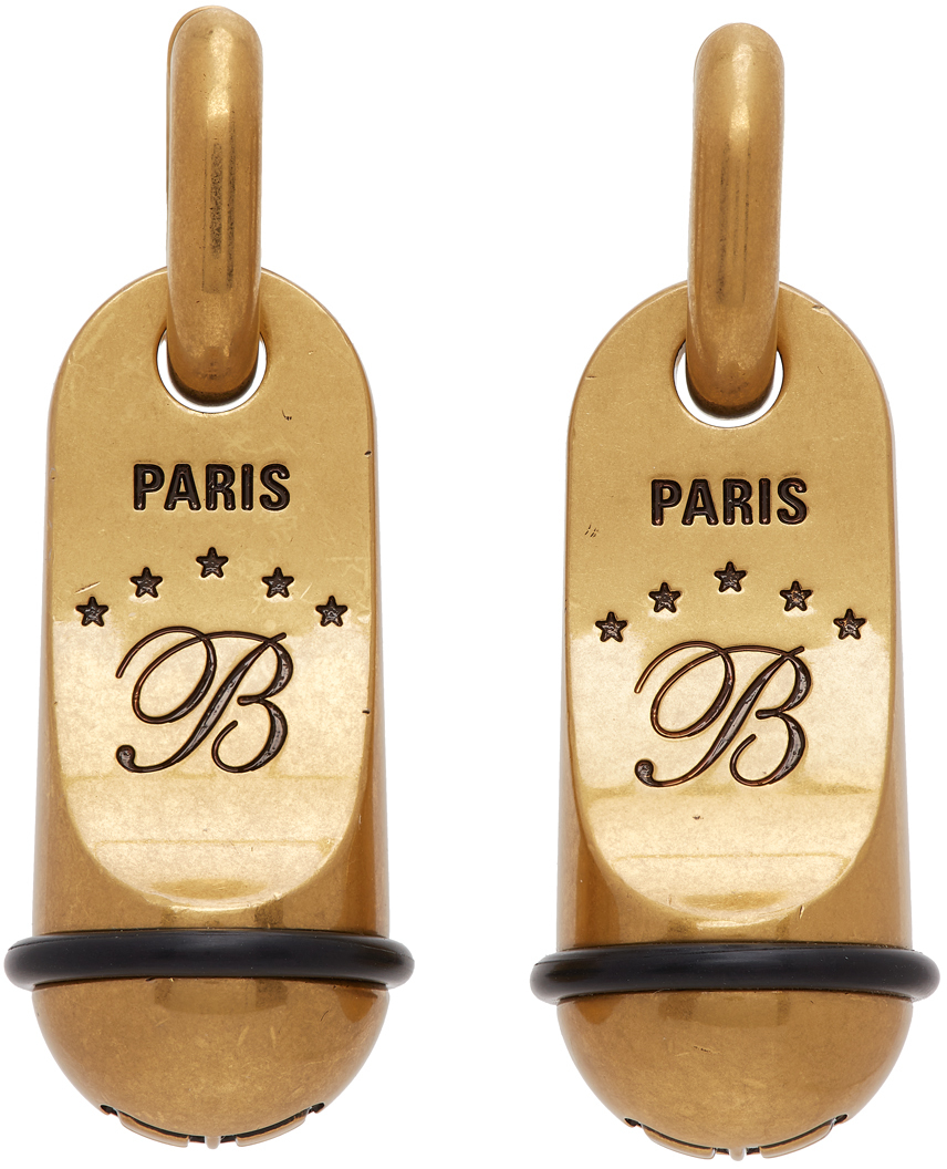 Photo: Balenciaga Gold Hotel Earrings