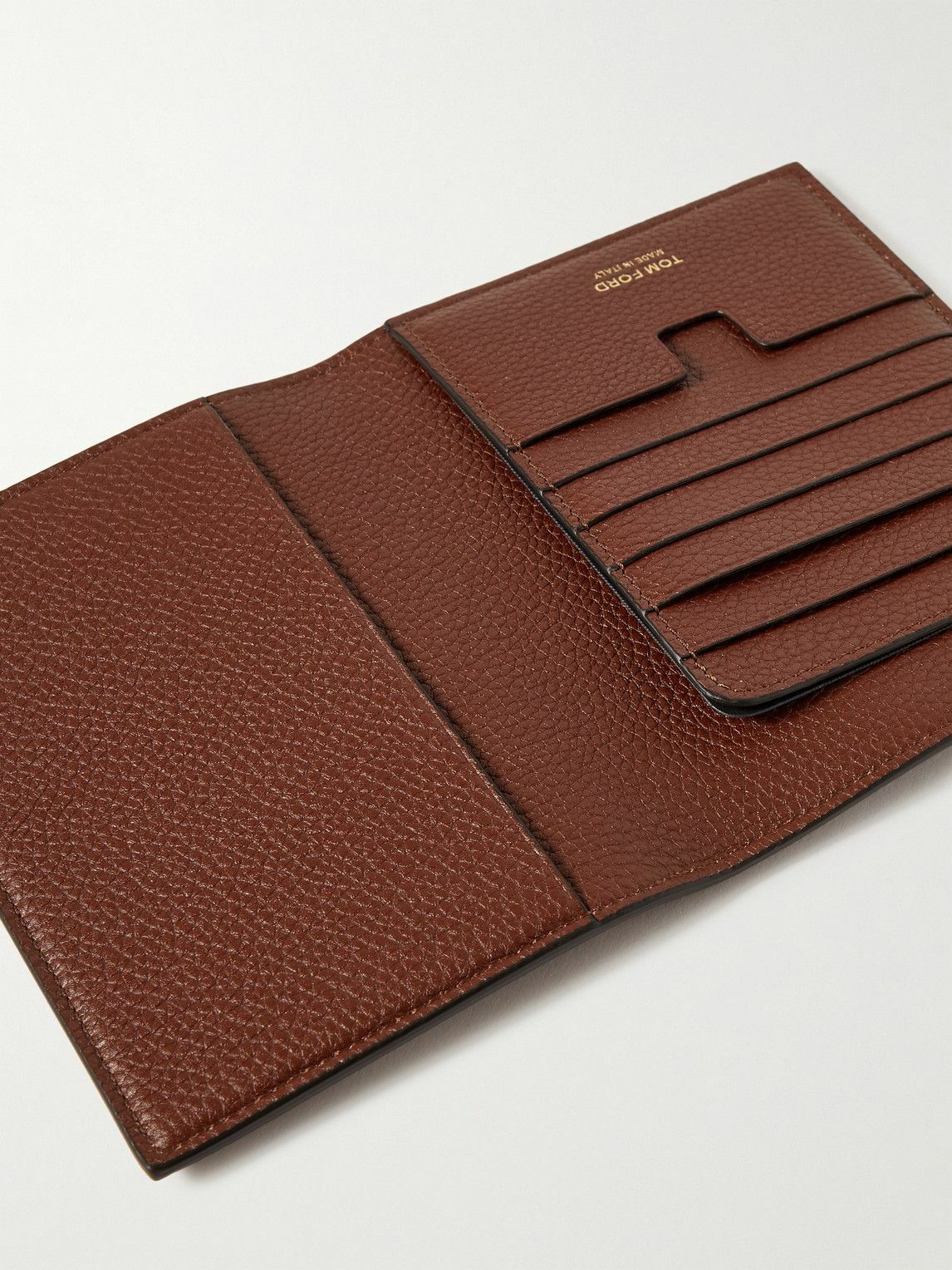 TOM FORD - Full-Grain Leather Passport Holder TOM FORD