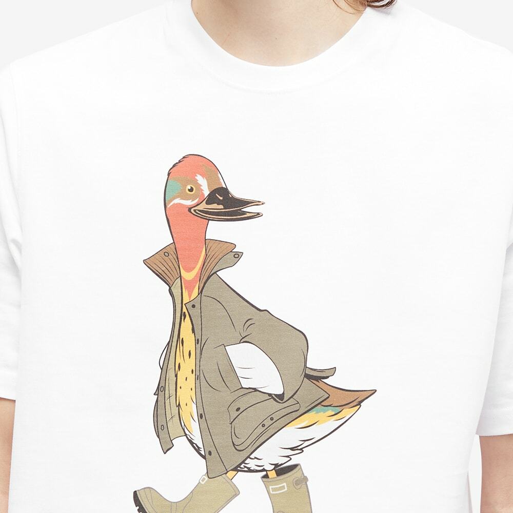Barbour x NOAH Duck TShirt in White Barbour