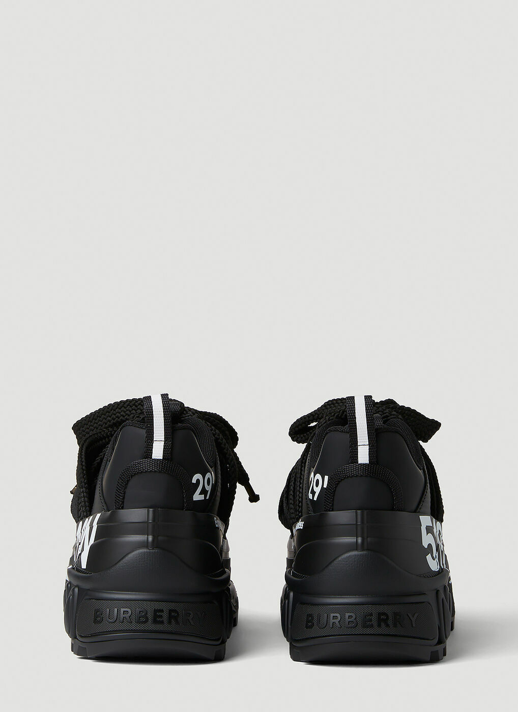 Burberry - Coordinates Print Arthur Sneakers in Black Burberry