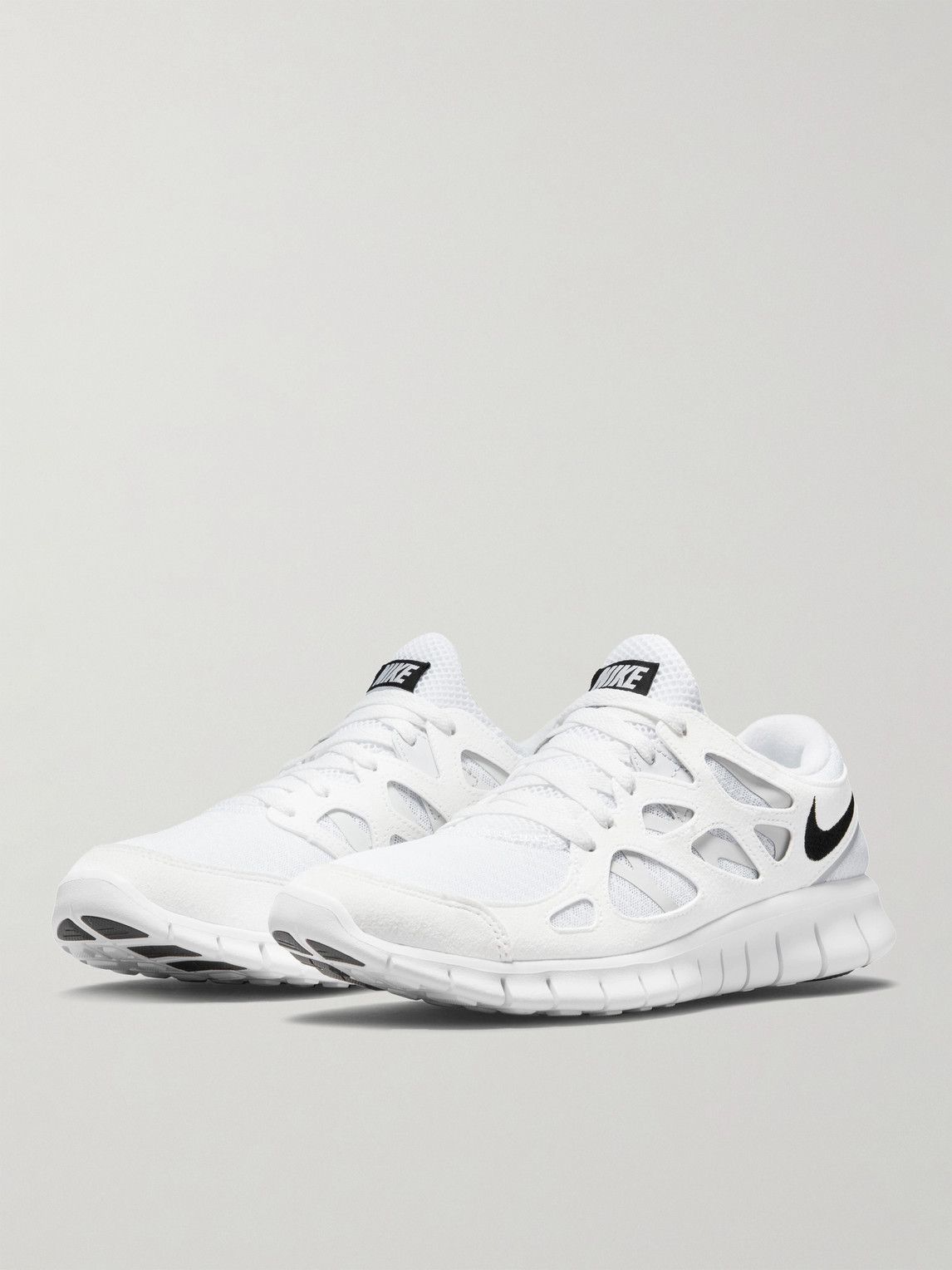 Nike - Free Run 2 Rubber and Suede-Trimmed Mesh Running Sneakers ...