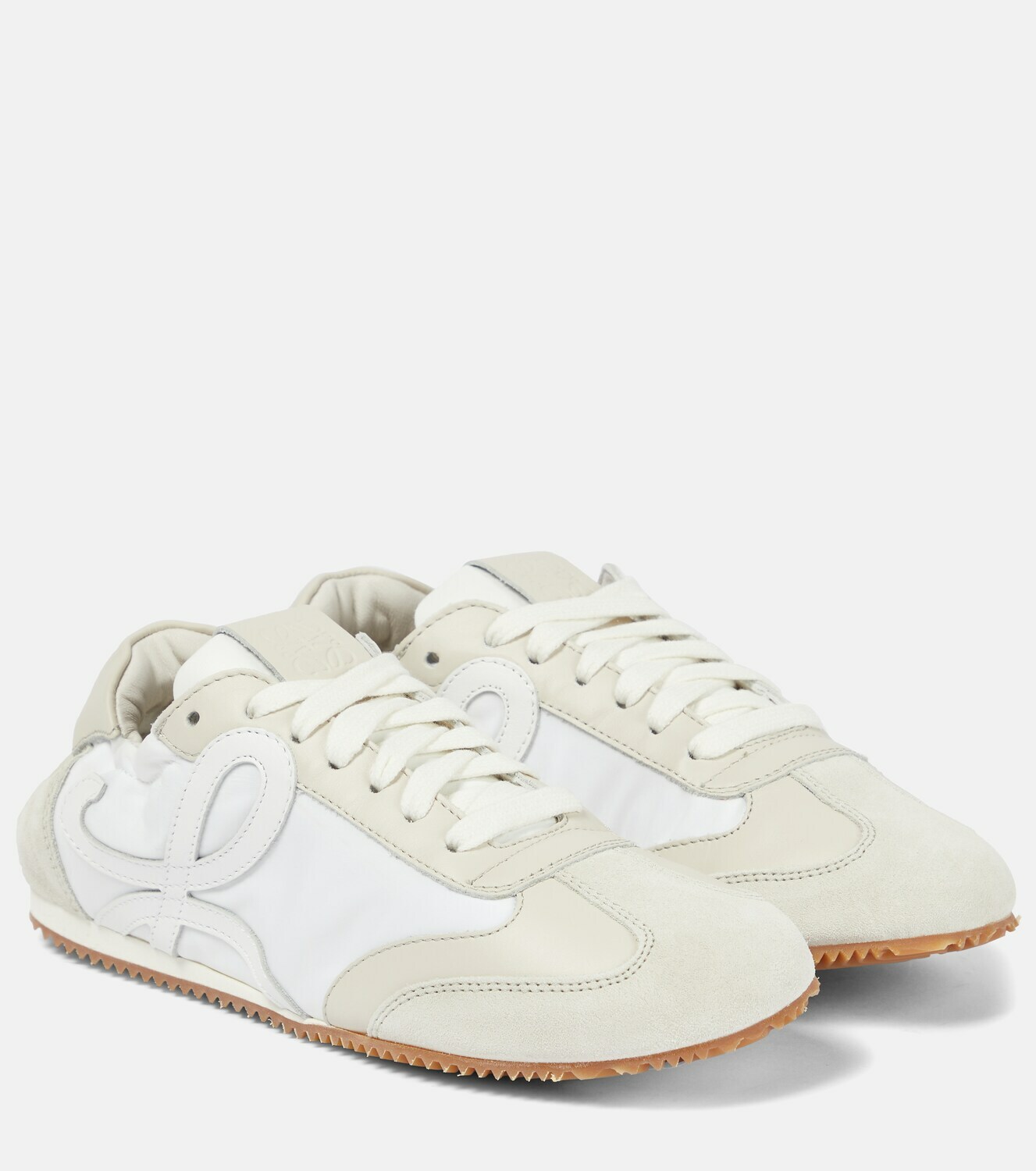 Loewe - Ballet Runner leather and suede sneakers Loewe