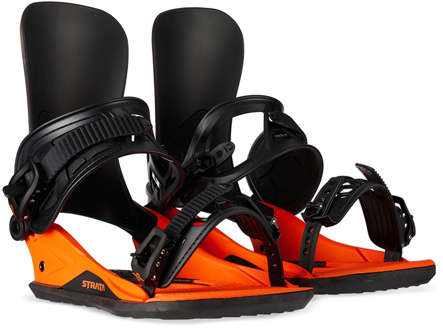 Union Binding Company Orange Strata Snowboard Bindings