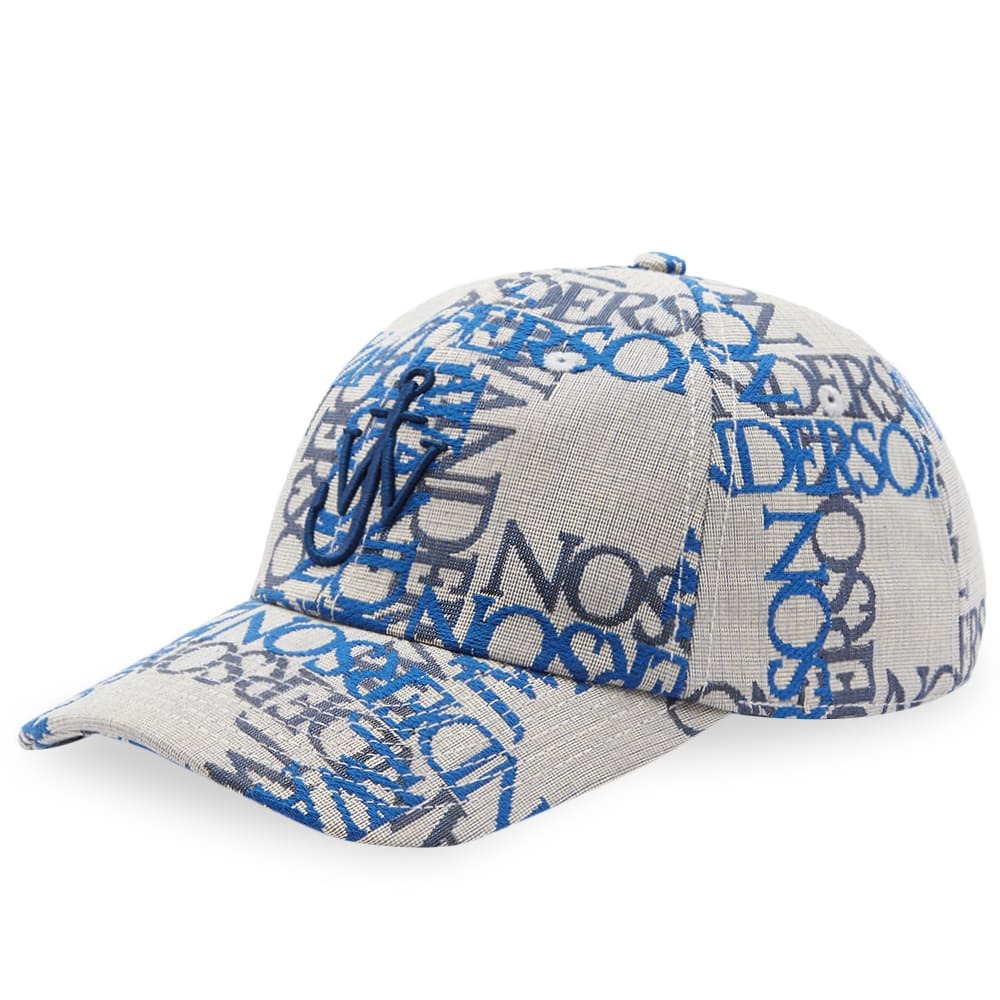 JW Anderson Men's Baseball Cap in Black/Off White/Blue JW Anderson