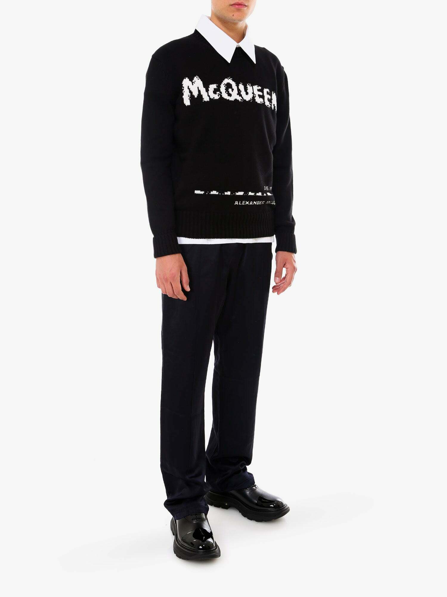 Alexander Mcqueen Sweater Black Mens Alexander Mcqueen