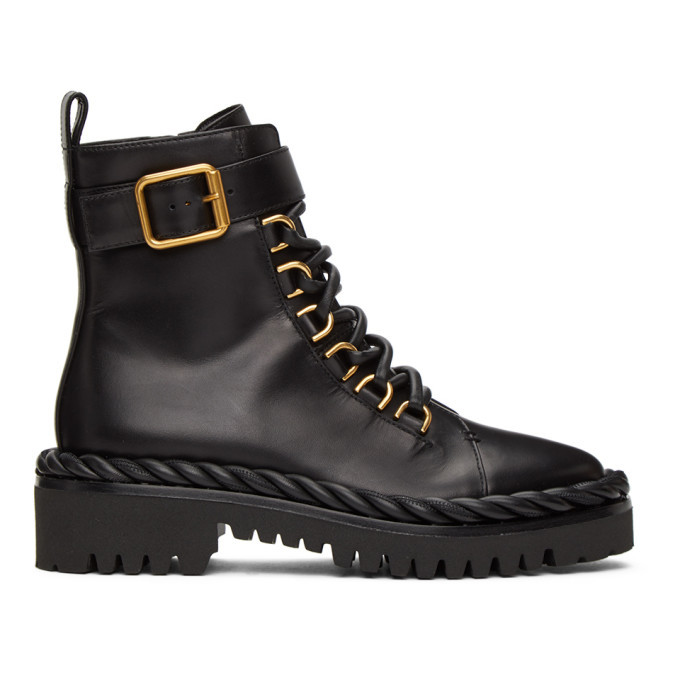 valentino garavani lace up boots