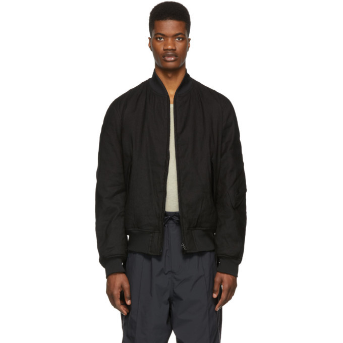 reversible twill bomber jacket