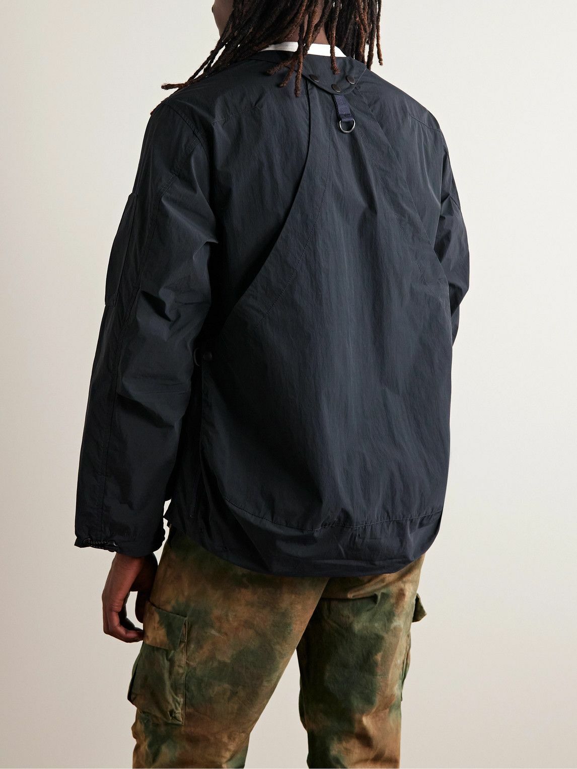 Norbit by Hiroshi Nozawa Nylon Field Jacket Blue Norbit by Hiroshi