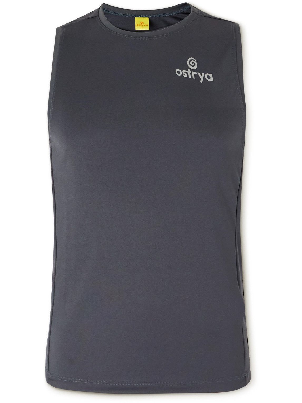 Photo: OSTRYA - Slim-Fit Logo-Print Jersey Tank Top - Gray