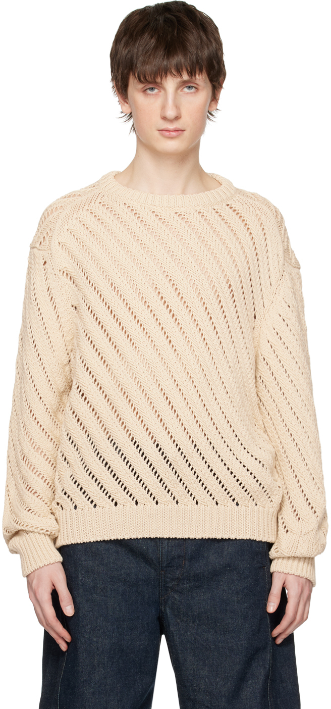 LEMAIRE Off-White Diagonal Sweater Lemaire