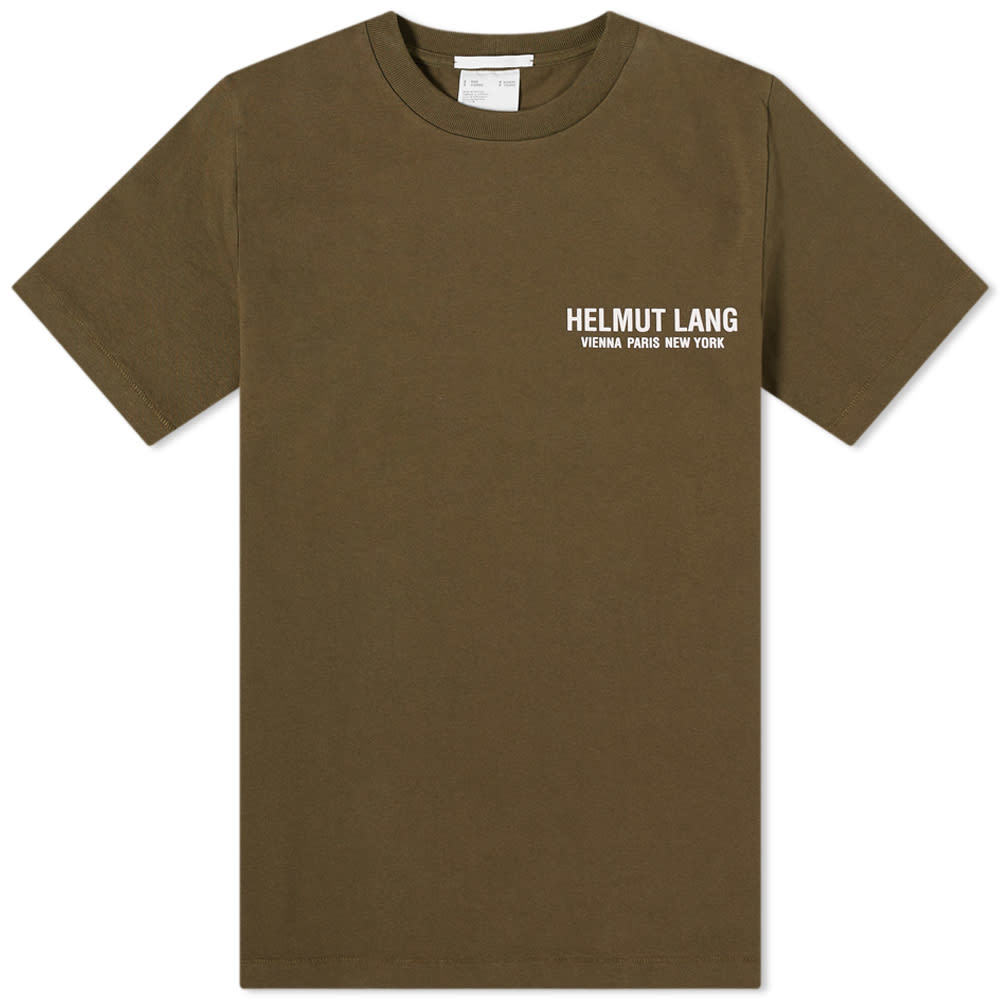 Helmut Lang Strapped Logo Text Tee Helmut Lang