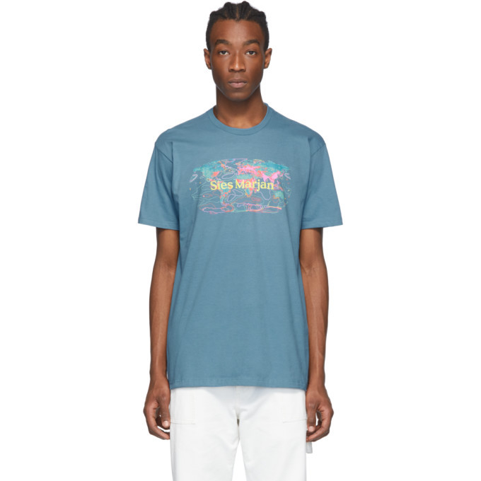 Sies Marjan Blue Rem Koolhaas Edition Logo Colorworld T-Shirt Sies Marjan