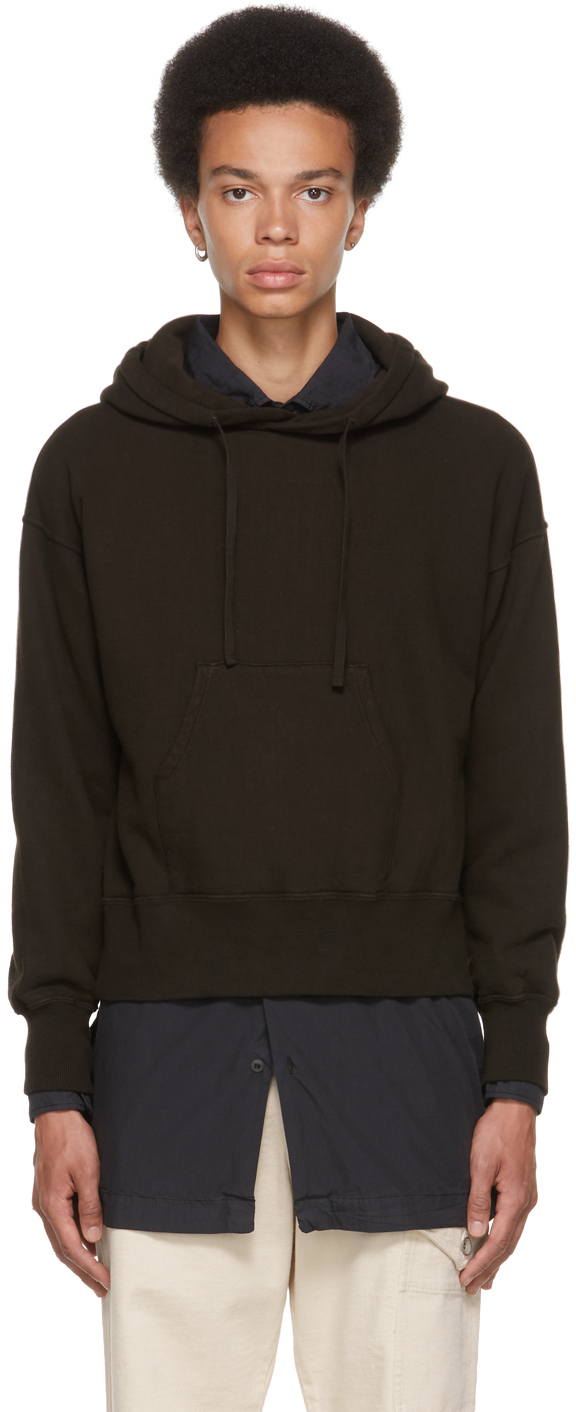 Taiga Takahashi Brown Cotton Hoodie