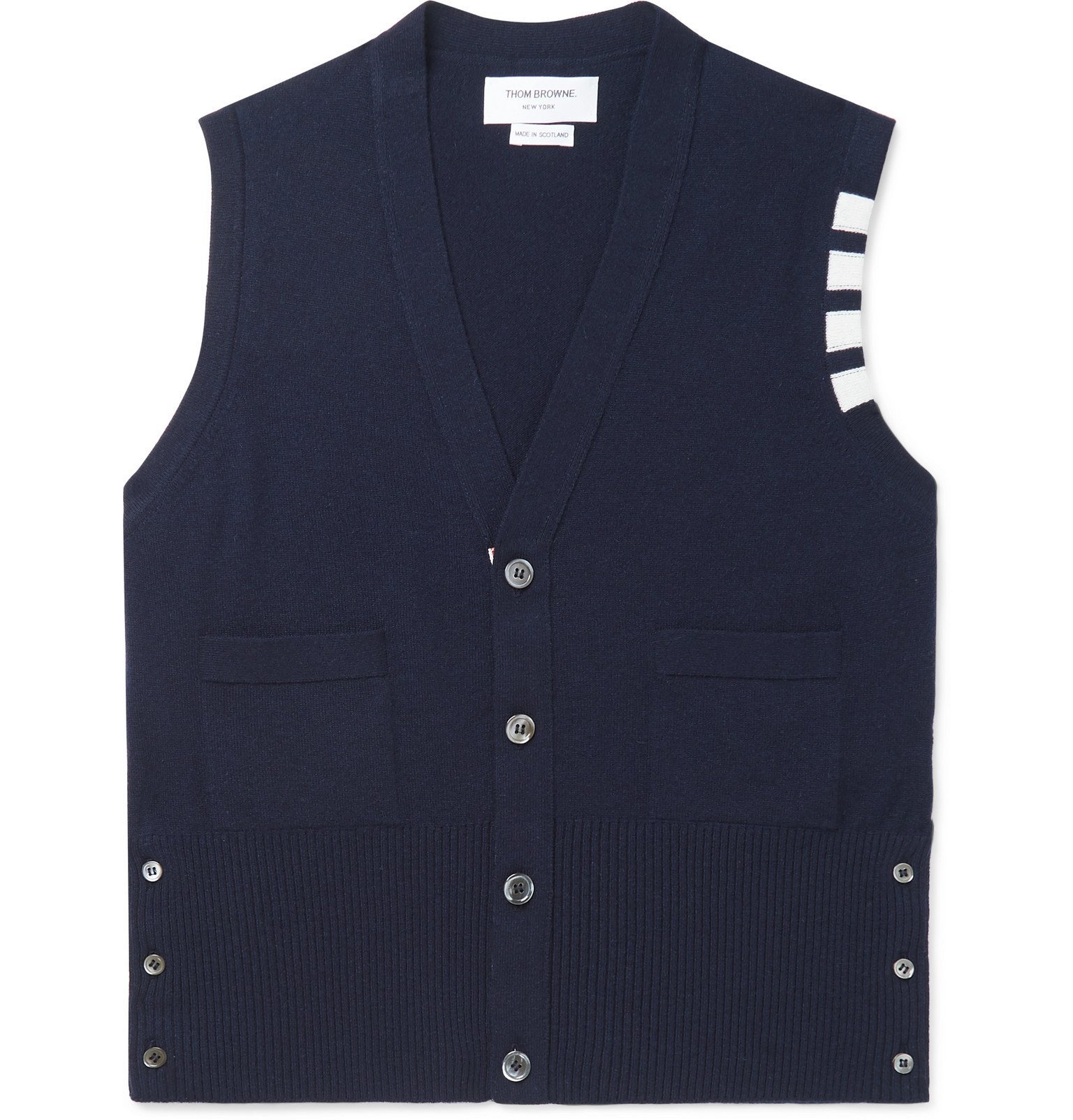 striped sweater vest