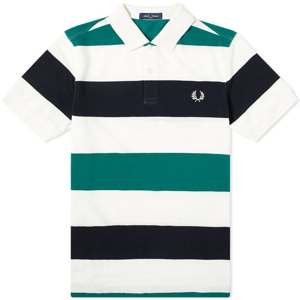 Alfabetische volgorde mouw Uitputten Fred Perry Authentic Texture Striped Polo Fred Perry Authentic