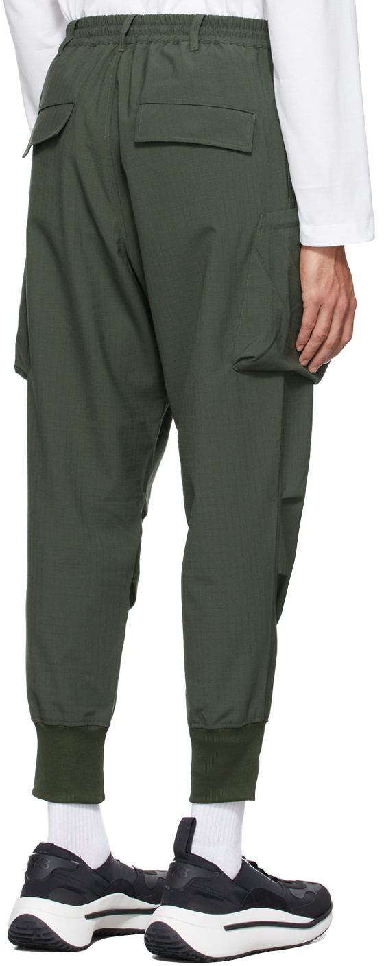 Y-3 Green Ripstop Utility Cargo Pants Y-3