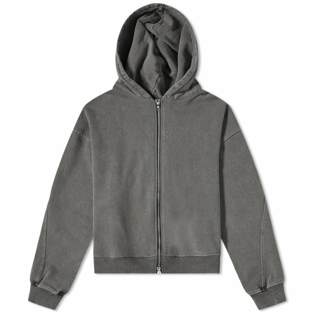 Cole Buxton Men's Zip Hoody in Washed Black Cole Buxton