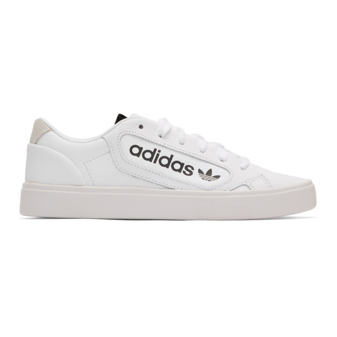 adidas originals sleek sneakers in white
