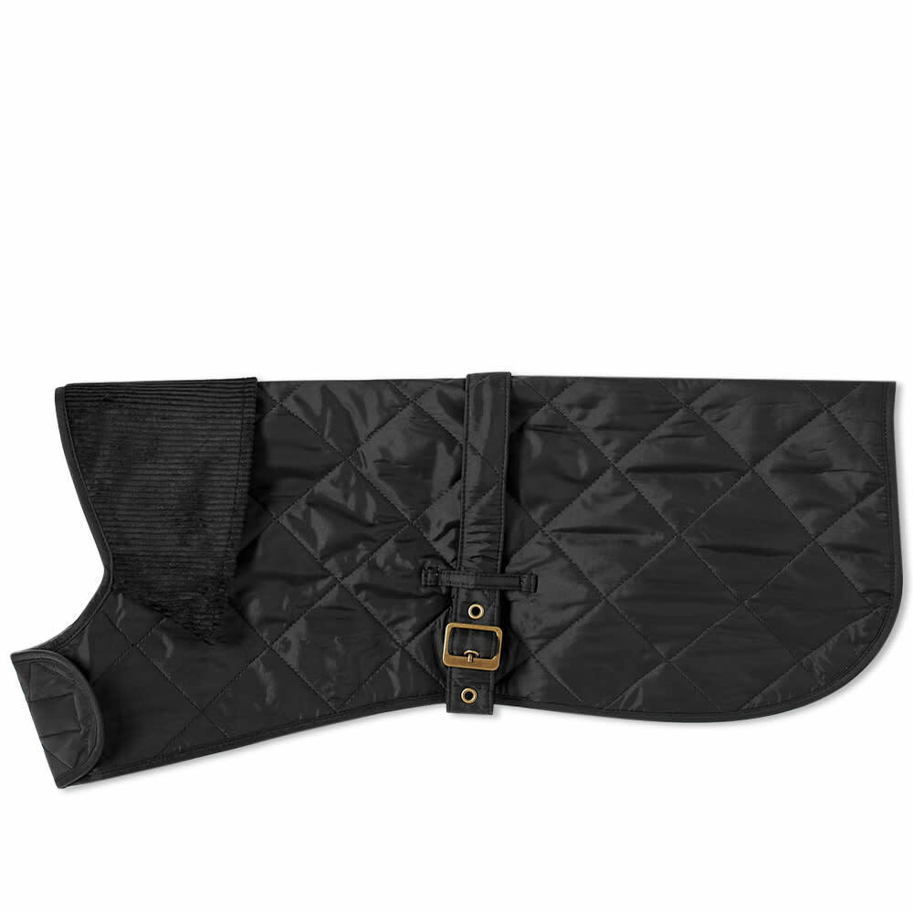 Barbour Men's Quilted Dog Coat in Black Barbour