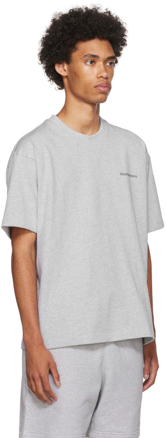 adidas x Humanrace by Pharrell Williams Gray Humanrace Basics T-Shirt ...