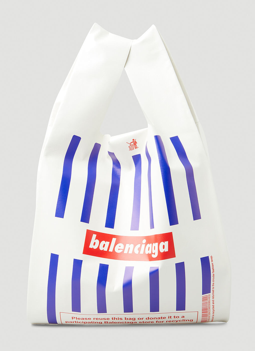 Monday Shopper Tote Bag in White Balenciaga