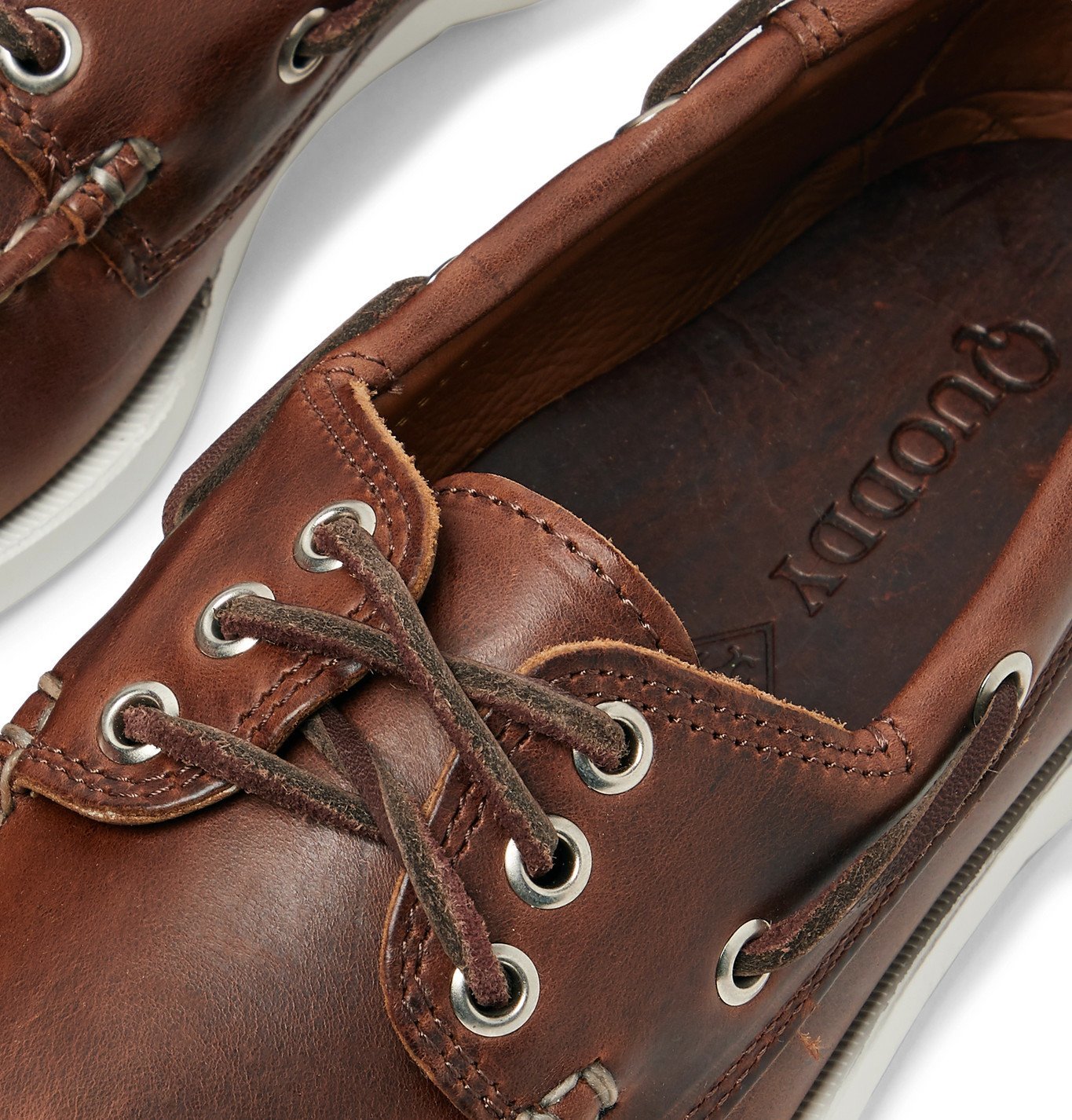 quoddy leather boat shoes