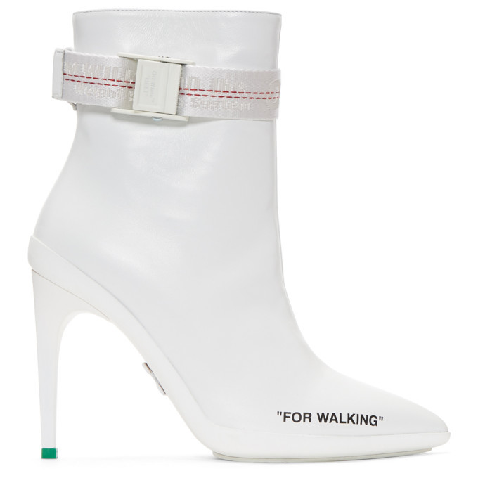 Off-White White For Walking Ankle Boots 