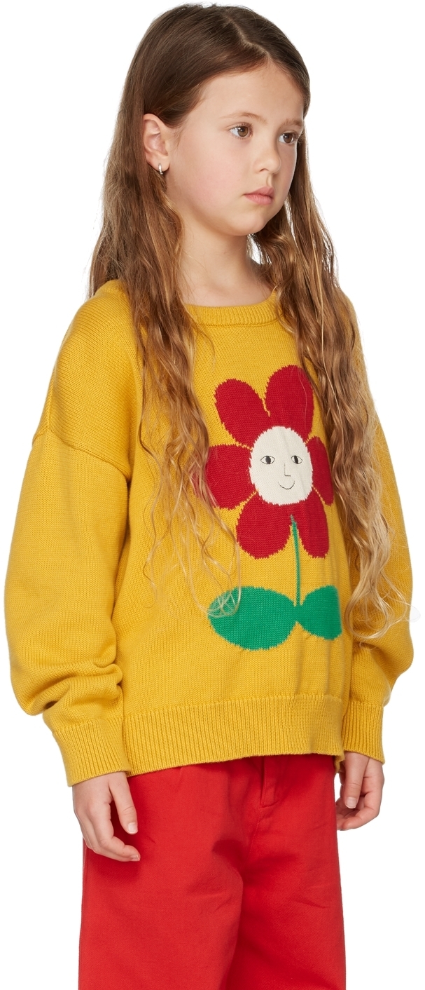 The Campamento Kids Yellow Flower Sweater