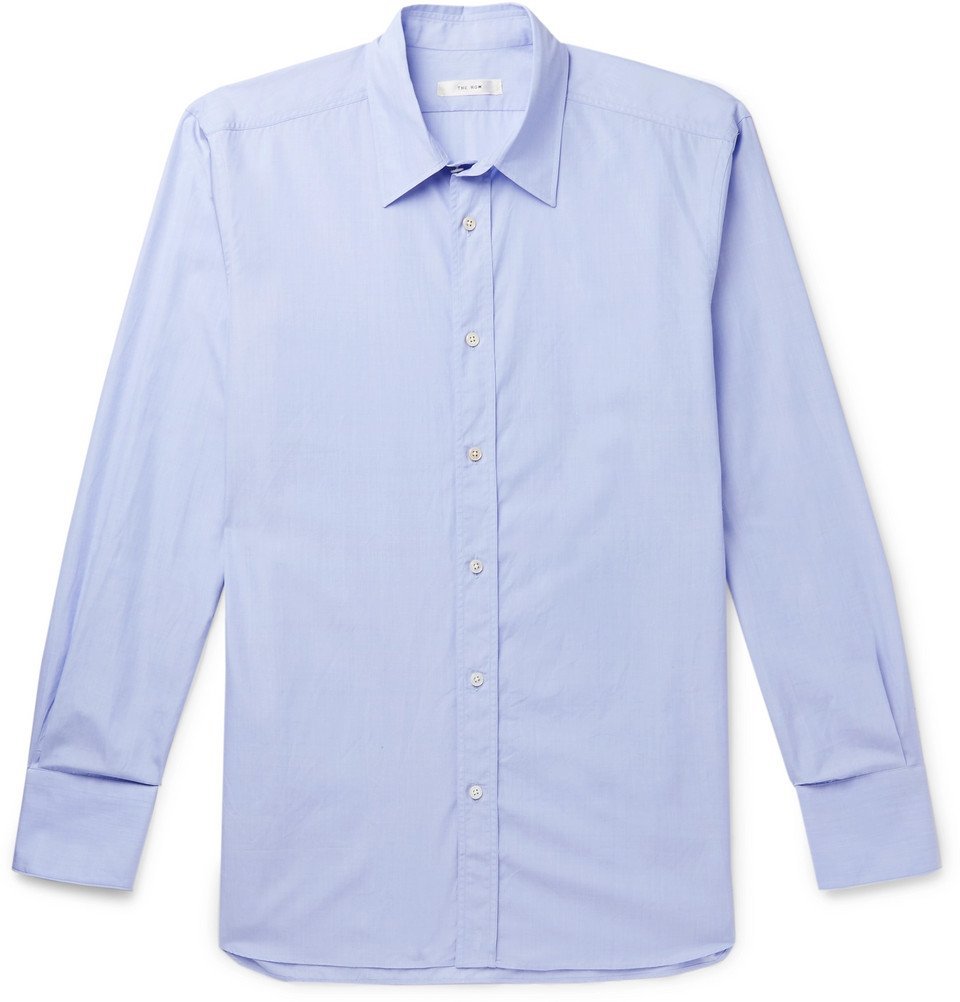 The Row - Keith Cotton Shirt - Blue The Row