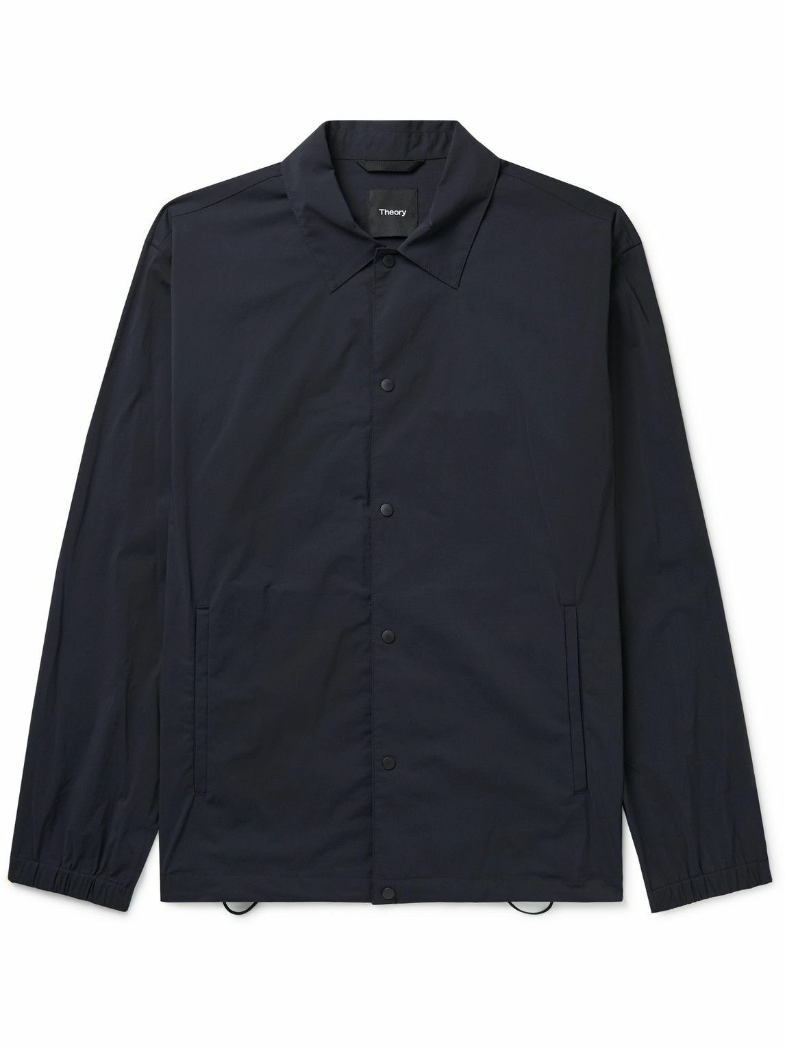 Theory City Coach StretchNylon Jacket Blue Theory