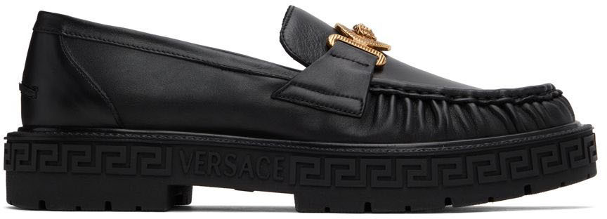 Versace Black Medusa Biggie Loafers Versace