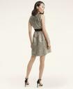 Brooks Brothers Women's Jacquard Empire Dress | Gold