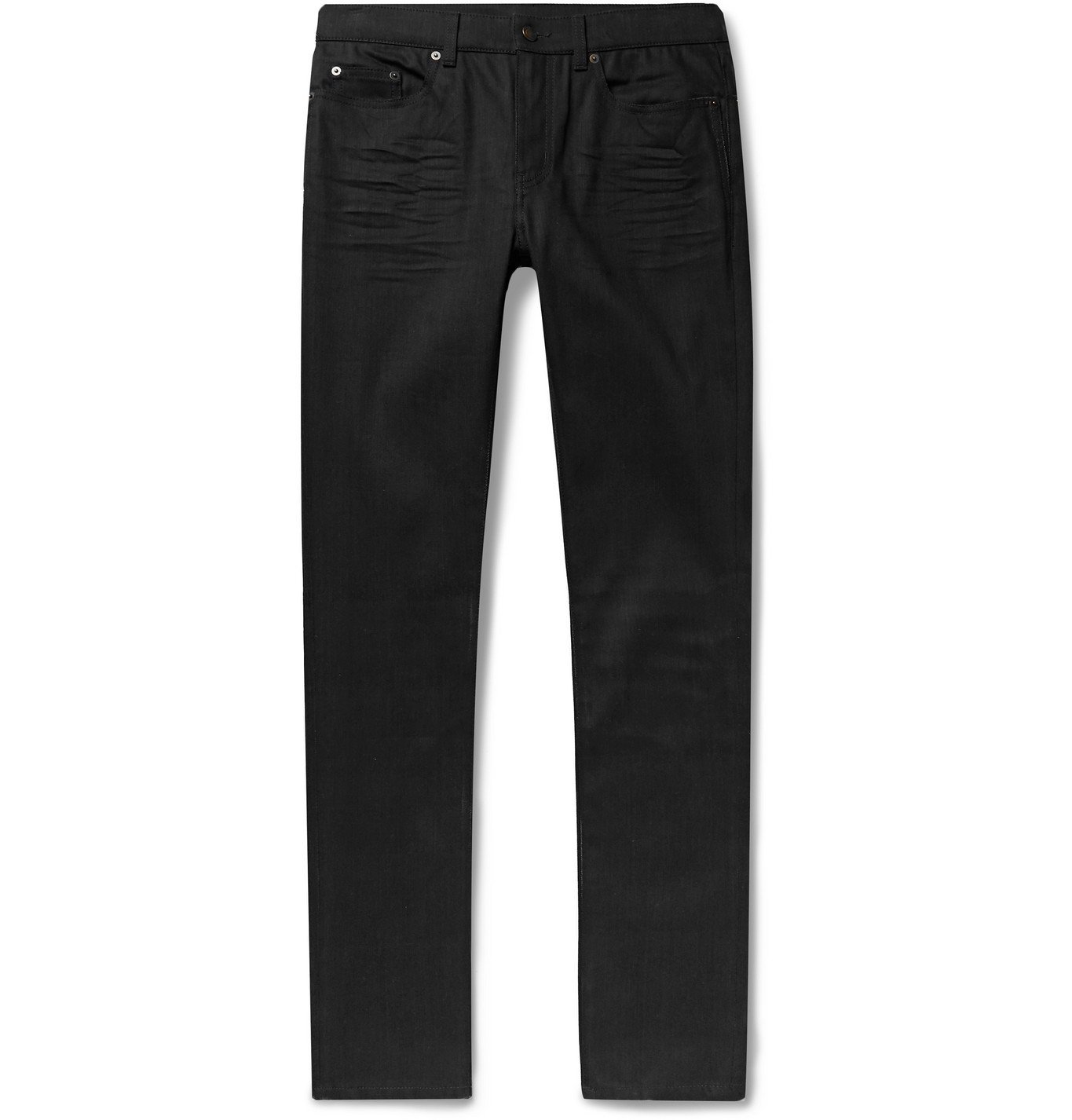 Saint Laurent Stretch Denim Jeans Black Saint Laurent 