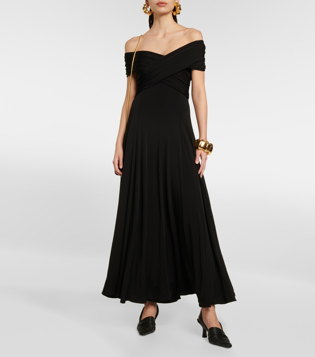 white simple wedding gown