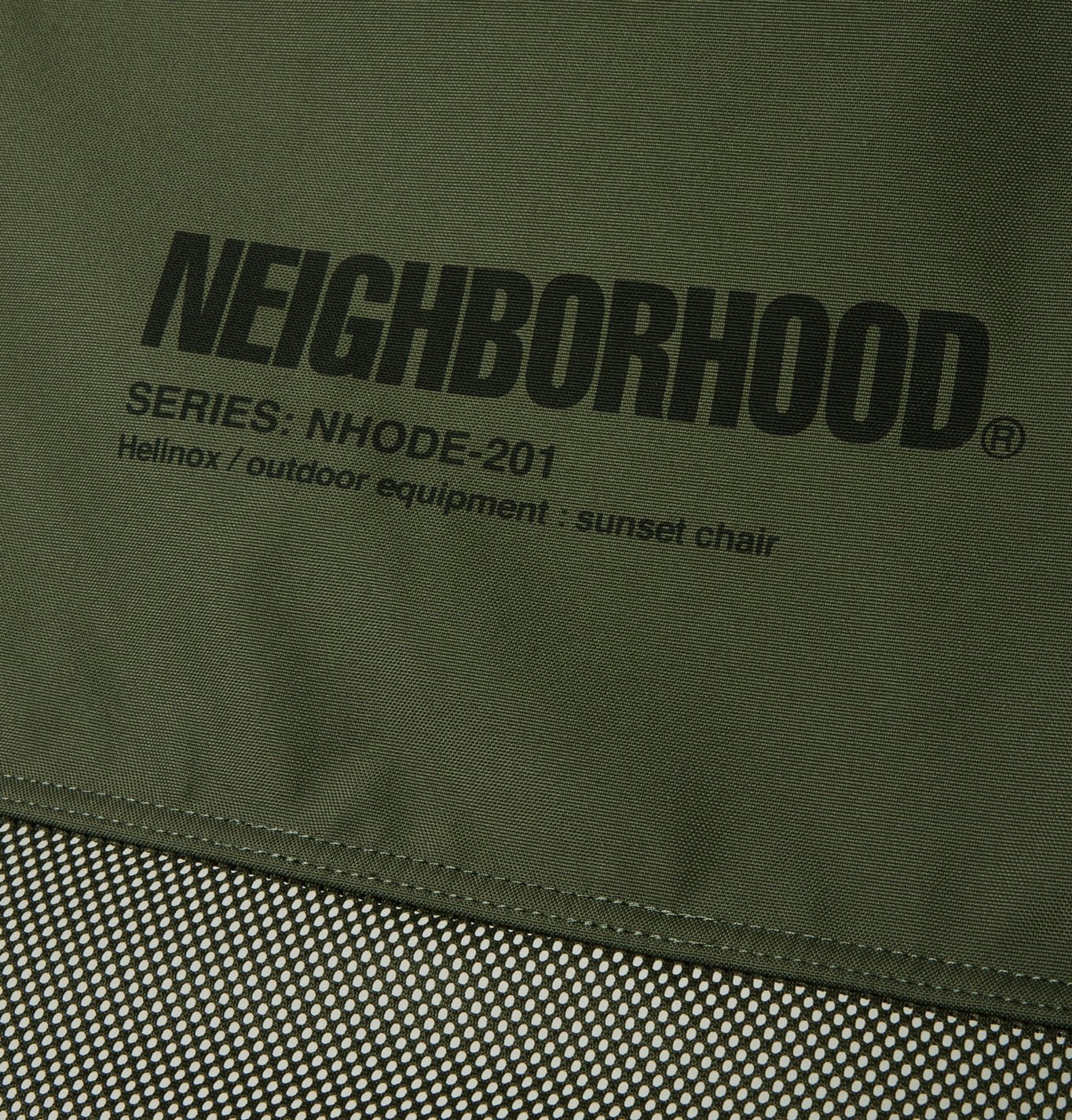 Neighborhood - Helinox Sunset Logo-Print Canvas and Mesh Chair - Green  Neighborhood