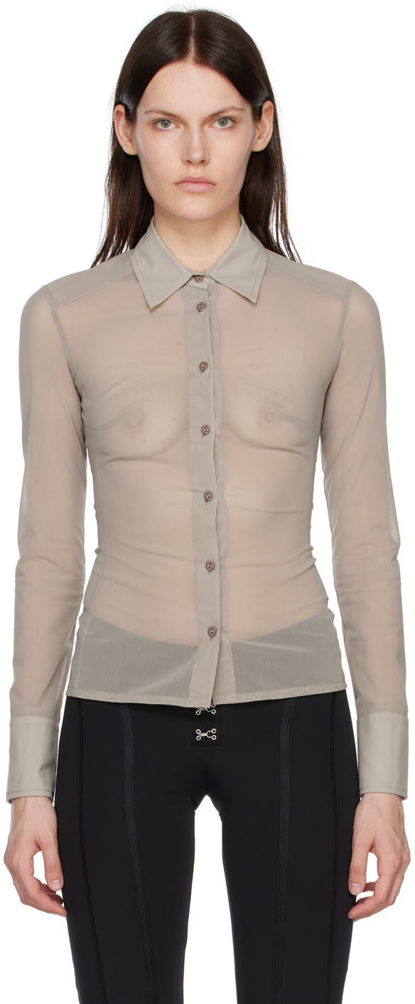 MISBHV Taupe Nylon Shirt MISBHV