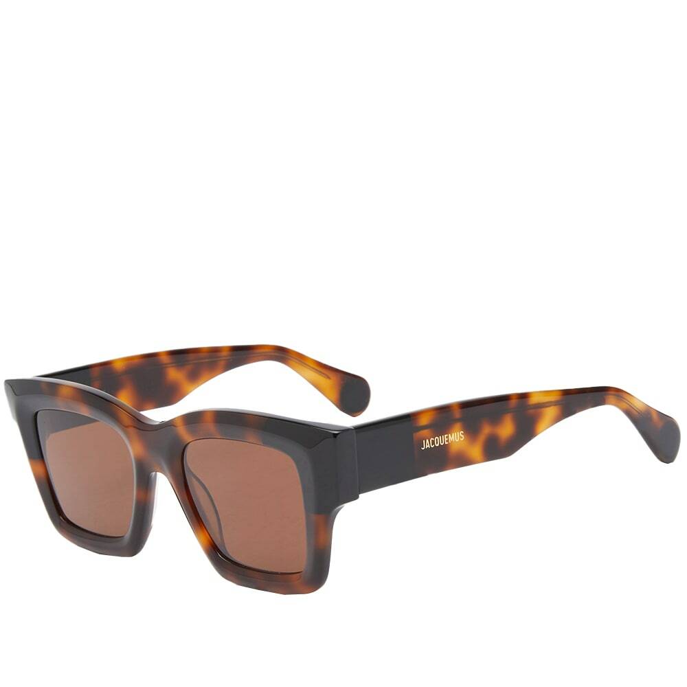 Jacquemus Men's Baci Sunglasses in Brown Tortoiseshell Jacquemus