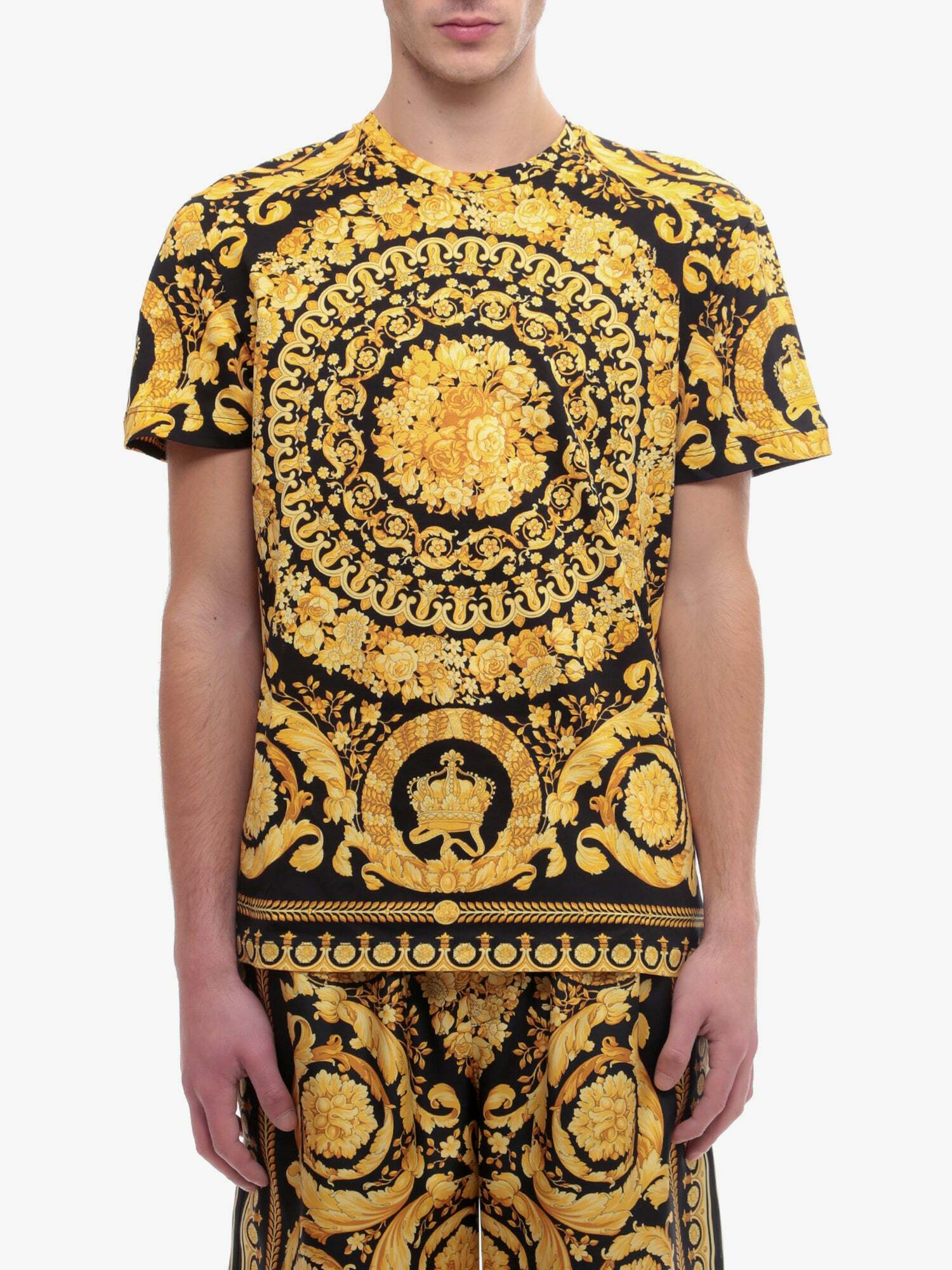 Versace T Shirt Gold Mens Versace