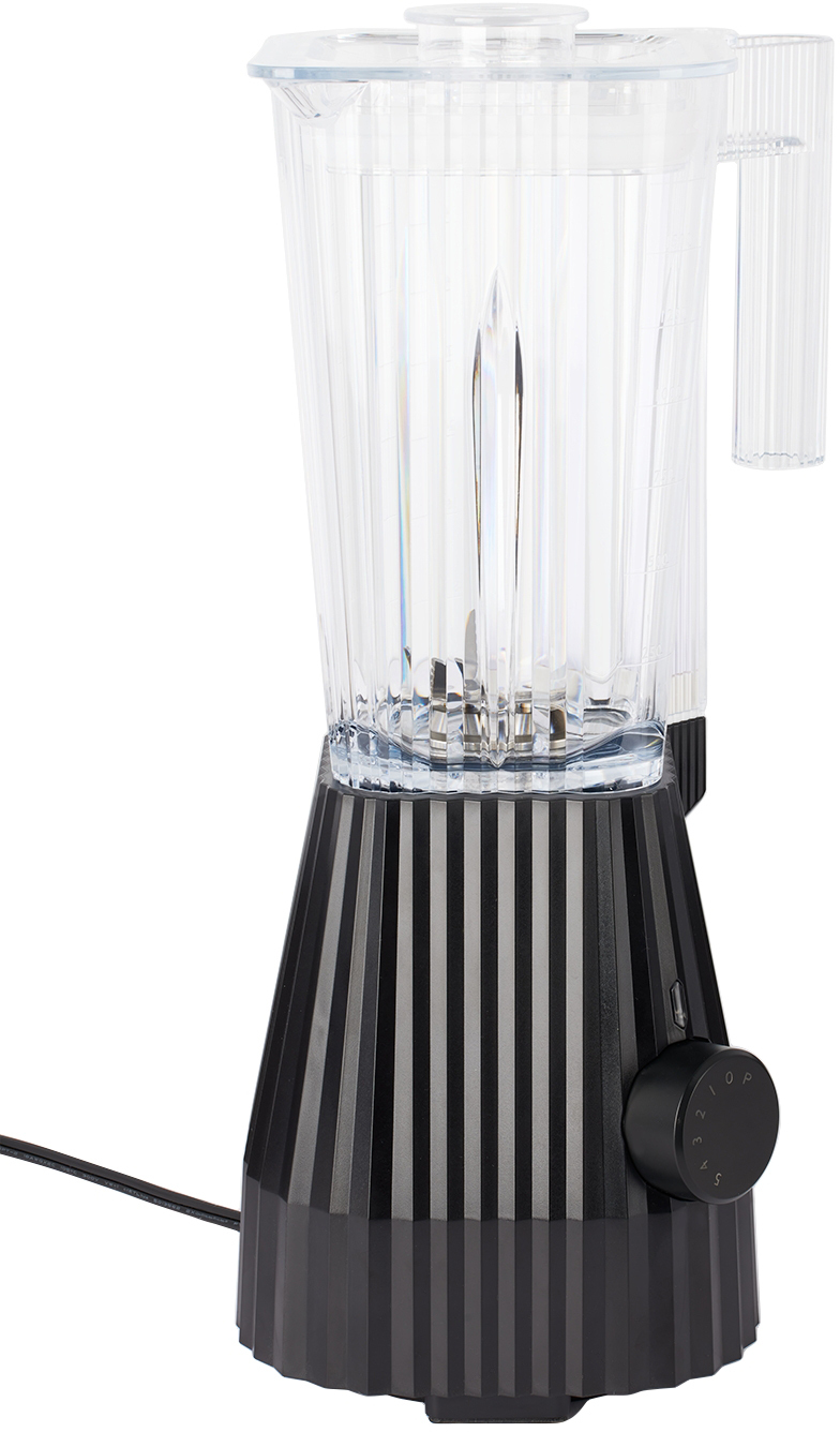 Alessi Black Plissé Electric Countertop Blender Alessi