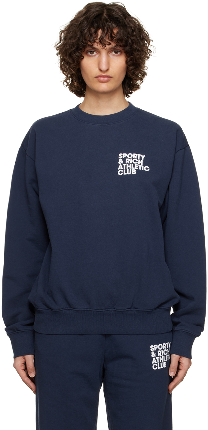 Sporty & Rich Navy Exercise Often Sweatshirt Sporty & Rich