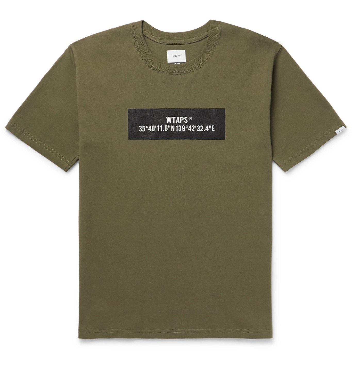 WTAPS - Logo-Print Cotton-Jersey T-Shirt - Green WTAPS