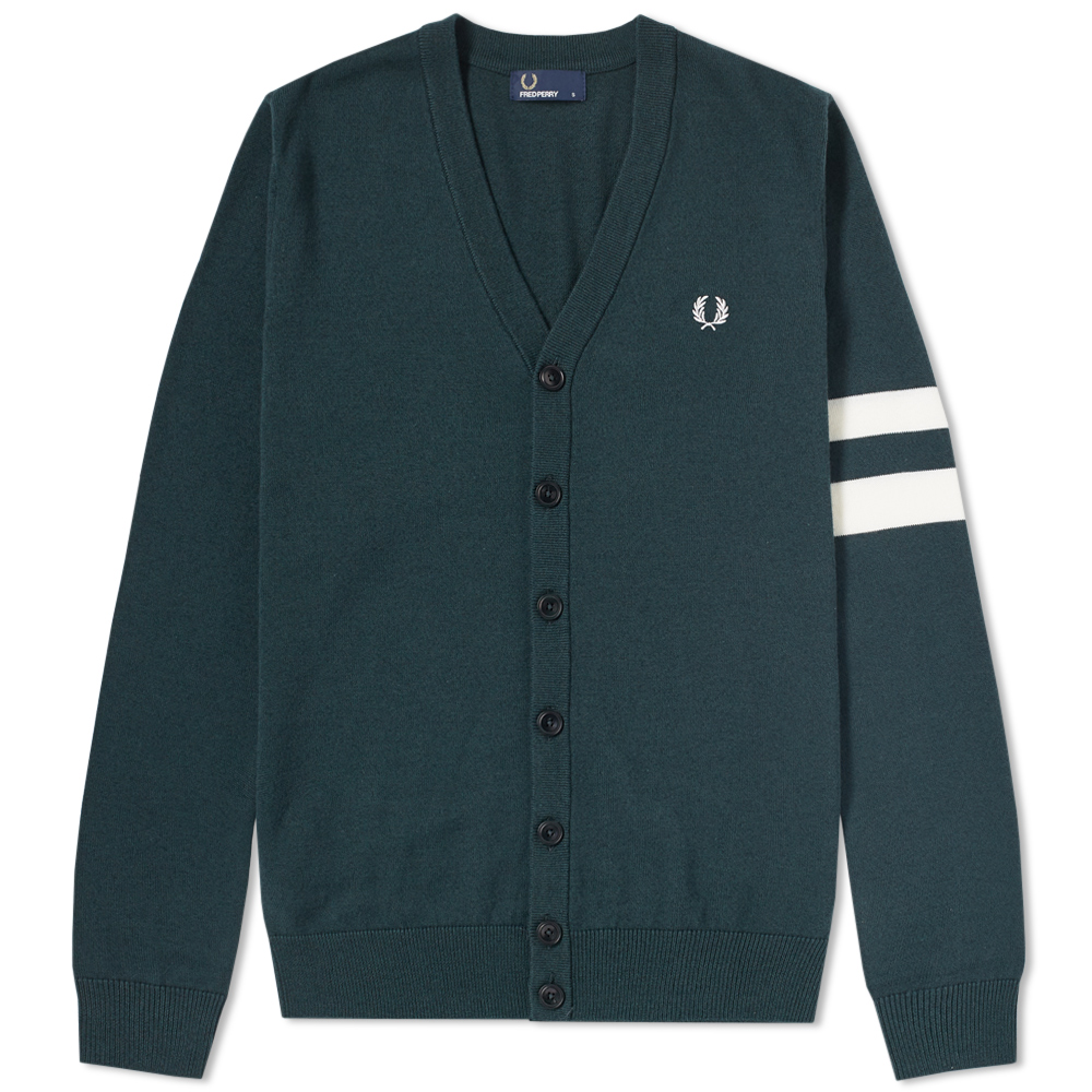 Fred Perry Tipped Sleeve Cardigan Fred Perry