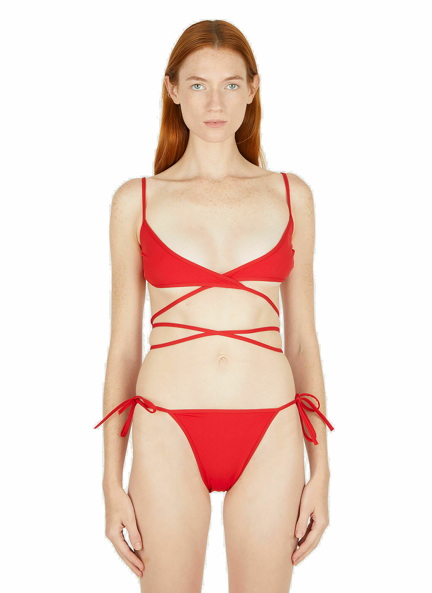 Photo: Wrap Bikini Set in Red