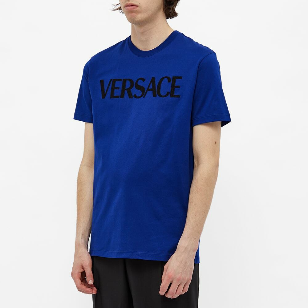 Versace Men's Standard Logo TShirt in Blue Versace