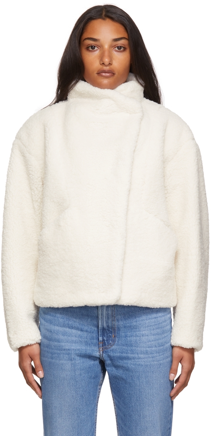 Frame OffWhite Recycled Fleece Jacket Frame Denim