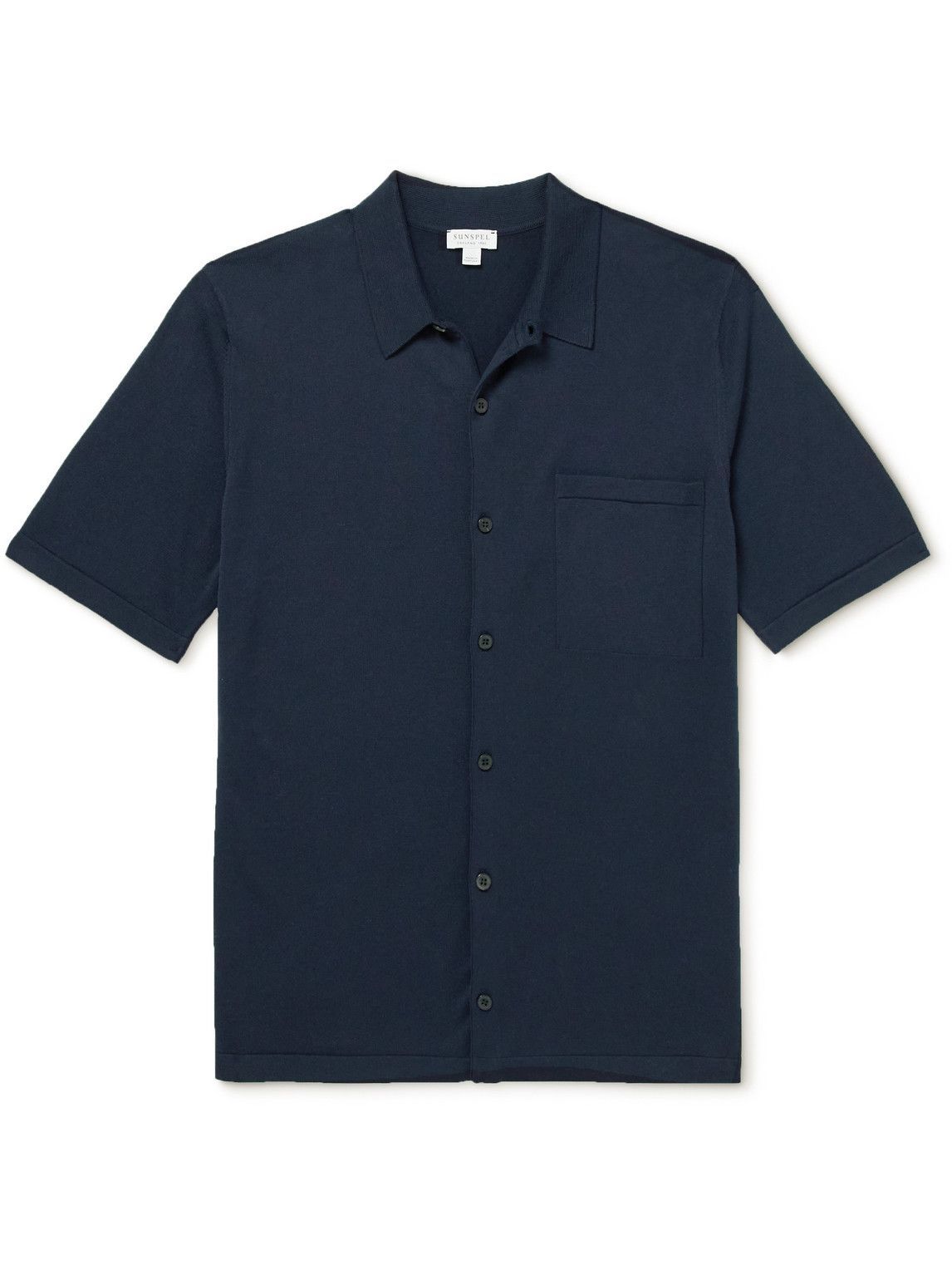 Sunspel - Sea Island Cotton Shirt - Blue Sunspel