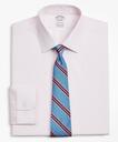 Brooks Brothers Men's Stretch Madison Relaxed-Fit Dress Shirt, Non-Iron Poplin Ainsley Collar Fine Stripe | Pink