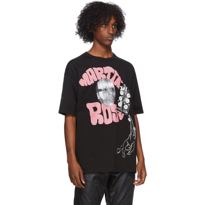 black rose print shirt