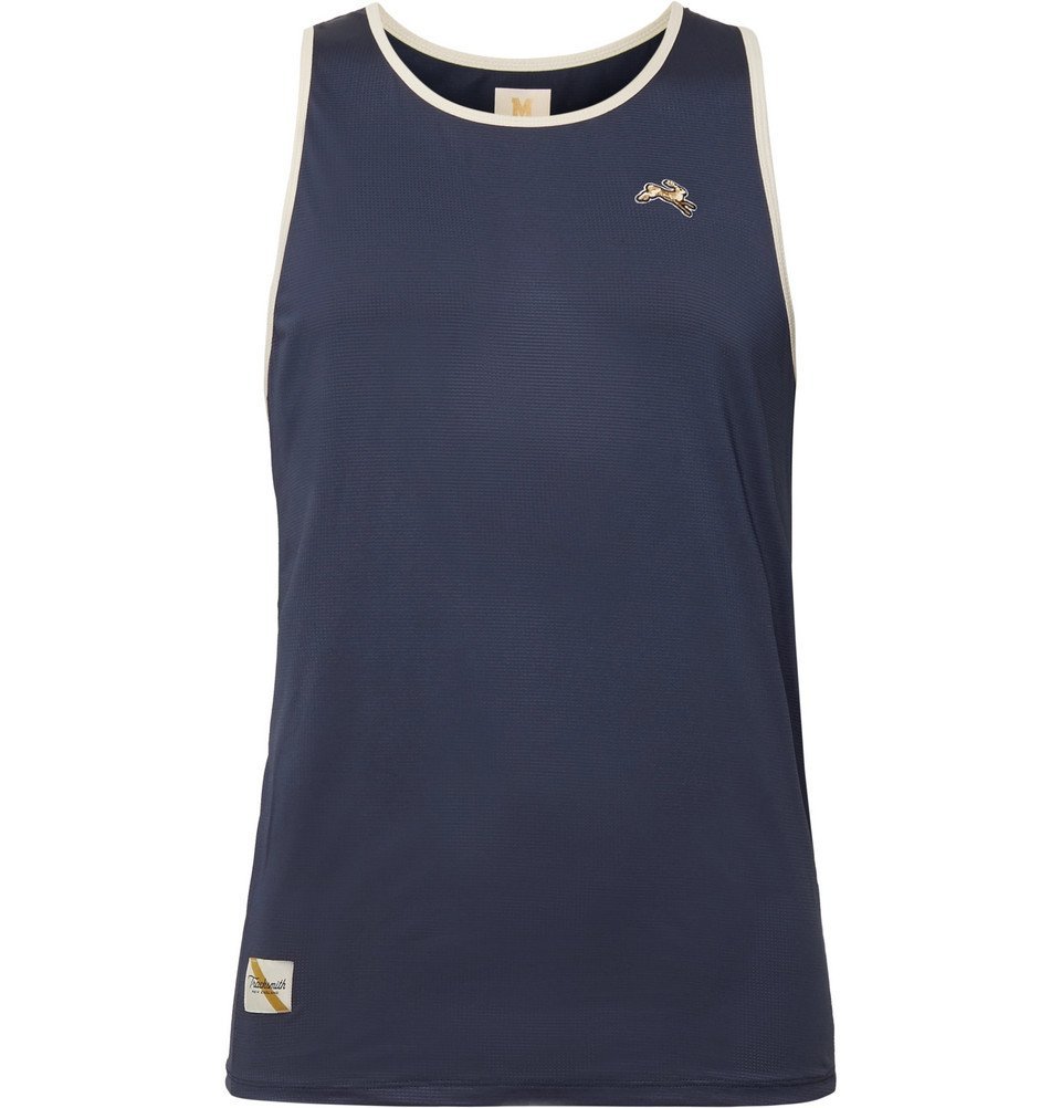 Tracksmith Twilight StretchMesh Tank Top Navy Tracksmith
