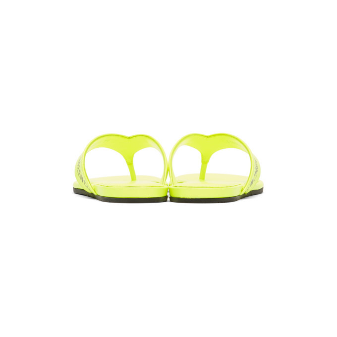neon yellow balenciaga sandals